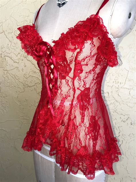 babydoll lingerie red